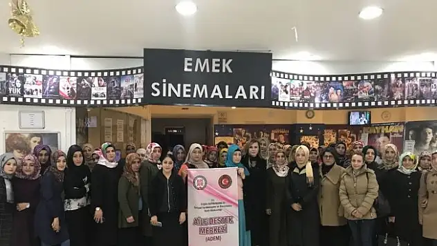 Tuşba kaymakamlığı bayan kursiyerleri sinemaya götürdü