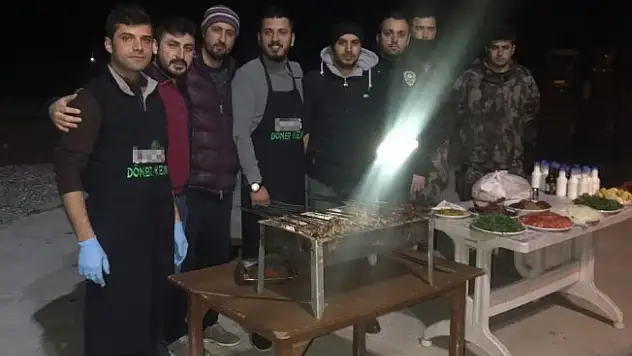 Yurdumun güzel insanından polise mangallı moral