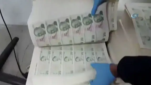 7 milyonluk sahte para operasyonu kamerada