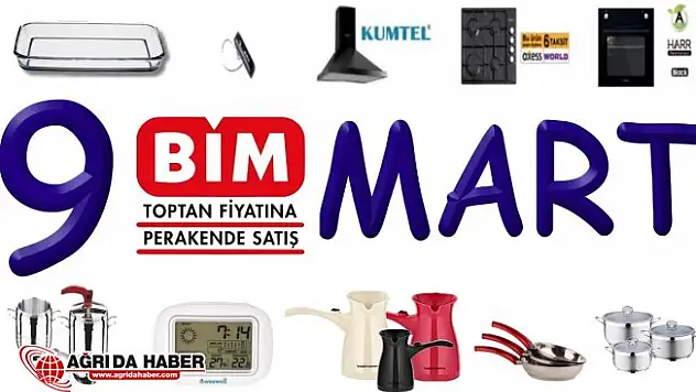9 Mart Bim Aktüel Ürünler Kataloğu (9 Mart'tan itibaren)