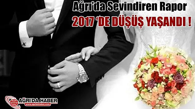 Ağrı'da Evlenme ve Boşanma oranlarında düşüş