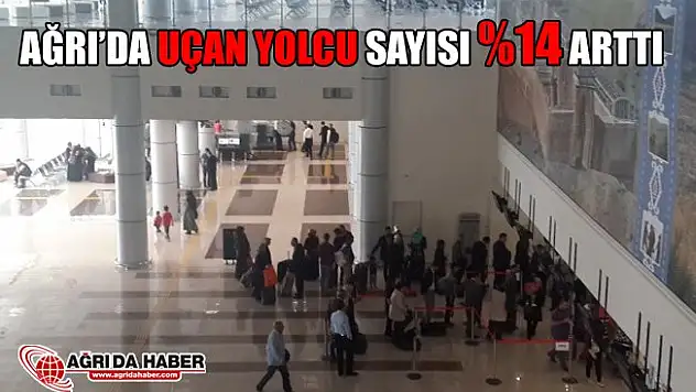 Ağrı'da Uçan yolcu sayısı yüzde 14 arttı