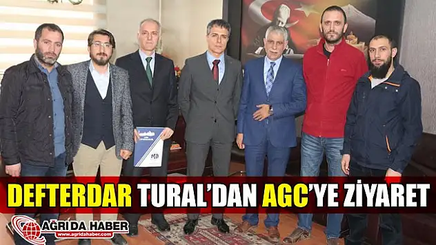 Ağrı Defterdarı Mehmet Tural'dan Ağrı Gazeteciler Cemiyeti'ne Ziyaret