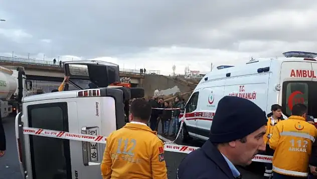 Ankara'da feci kaza: 1 ölü, 6 yaralı