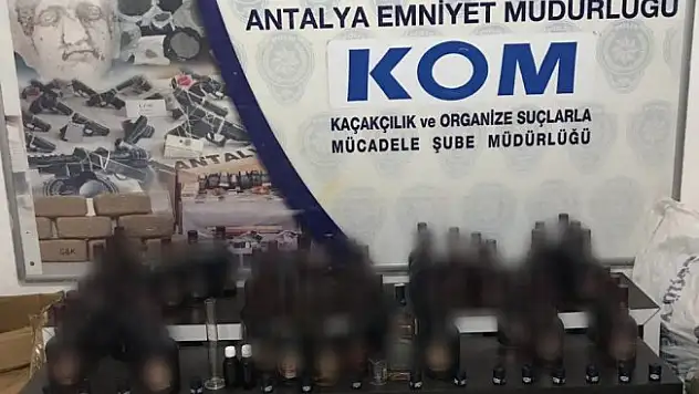 Antalya'da sahte içki imalatçılarına büyük darbe