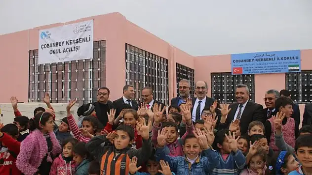 Çobanbey Kersenli İlkokulu eğitime açıldı