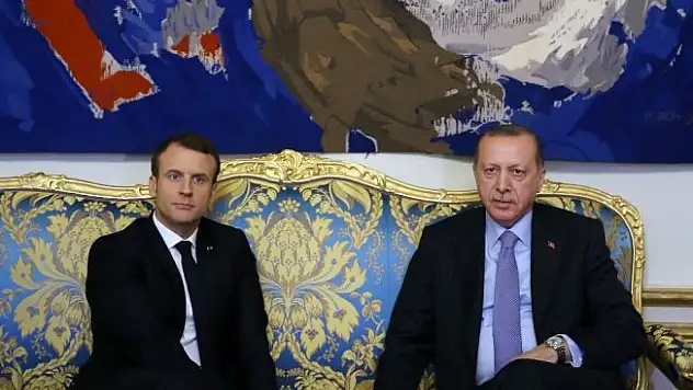 Cumhurbaşkanı Erdoğan, Macron'la görüştü