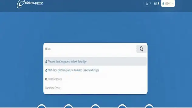 E-devlet'ten yeni uygulama: Miras sorgulama