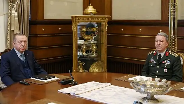 Erdoğan Akar'ı kabul etti