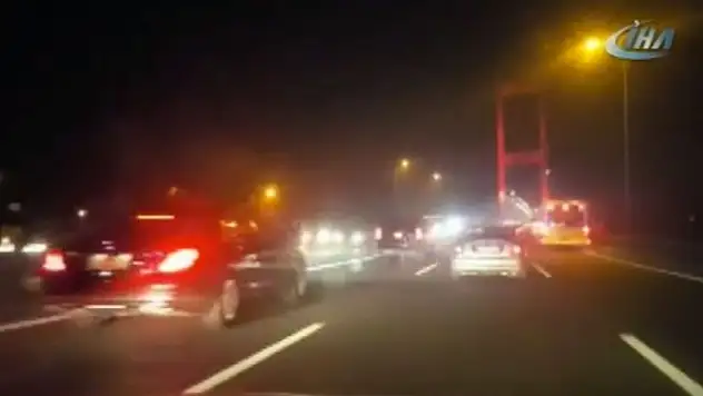 Erdoğan'ın konvoyunu görünce heyecandan kaza yaptı