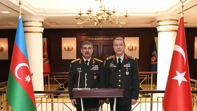 Hasanov, Genelkurmay Başkanı Akar'ı ziyaret etti