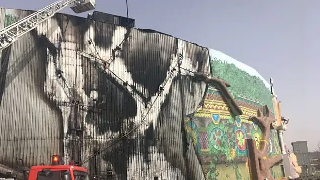İnşaat halindeki Ankapark'ta yangın