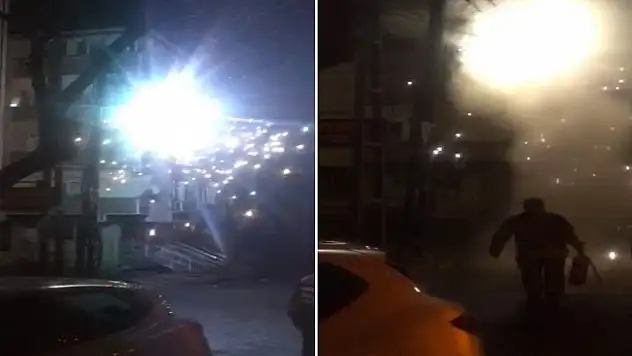 İstanbul'da korku dolu anlar kamerada