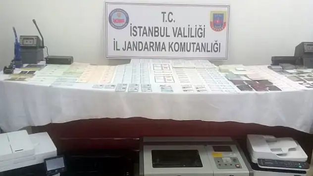 Jandarmadan sahte belge yapan çeteye operasyon