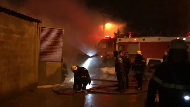 Kahramanmaraş'ta çelik fabrikasında yangın