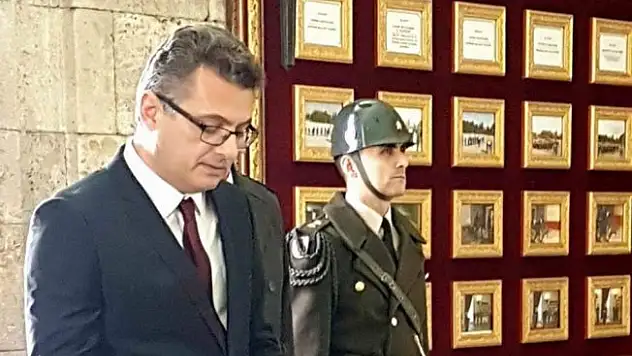 KKTC Başbakanı Erhürman Anıtkabir'de