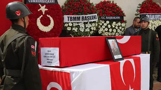 Konyalı şehit Şükrü Çakar son yolculuğuna uğurlandı