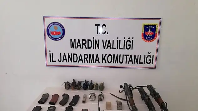 Mardin'de silah ve patlayıcı ele geçirildi