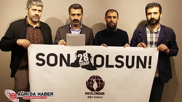Mazlumder Ağrı Şubesi 28 Şubat Mağdurlarının serbet bırakılması talebini yeniledi