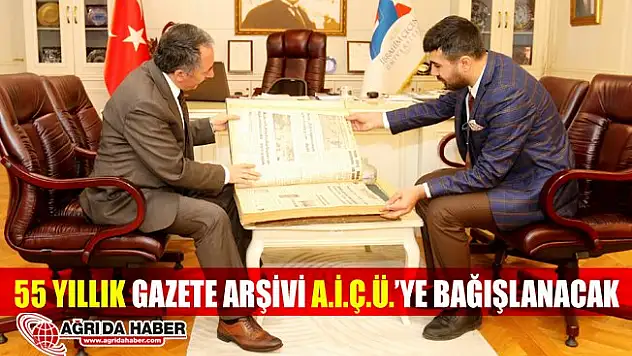 Mesuliyet Gazetesinin 55 Yıllık Arşivi A.İ.Ç.Ü.'ye Bağışlanacak