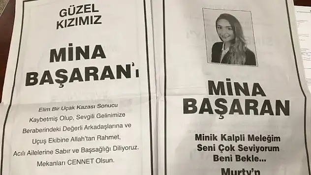 Mina Başaran'ın nişanlısından duygulandıran ilan
