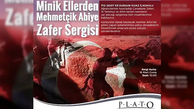 Minik ellerden asker abilerine anlamlı destek