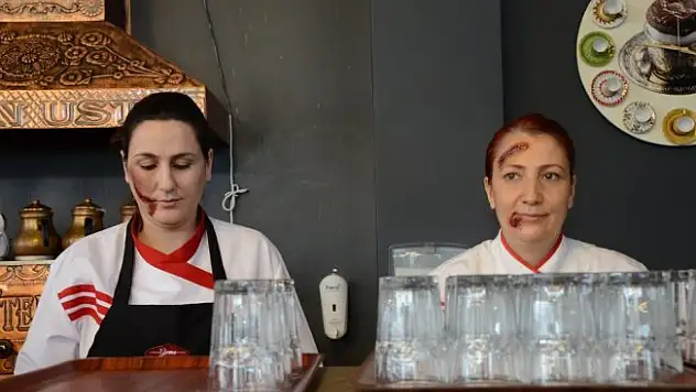 Restauranta girenler şaşırdı kaldı