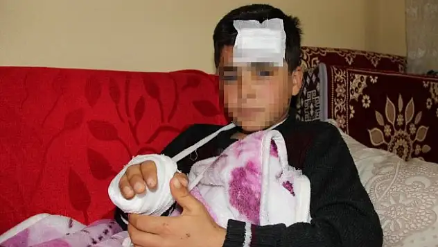 Servisten düşen öğrenci ölümden döndü