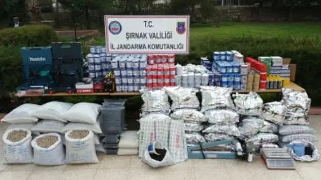 Şırnak'ta 154 bin lira değerinde kaçak malzeme ele geçirildi