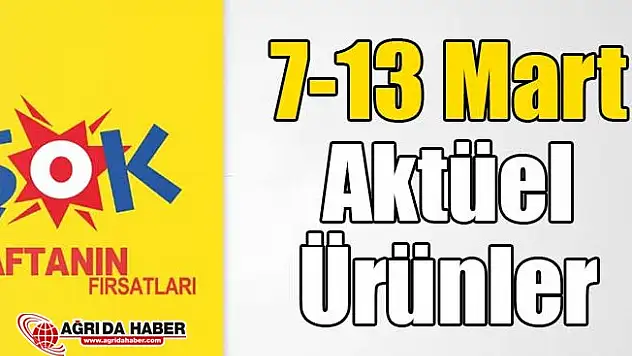 Şok 7-13 Mart Aktüel Ürünler Kataloğu Şok İndirimli Ürünleri