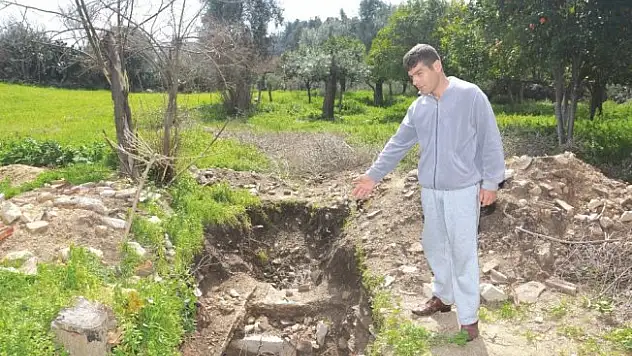 Tuvalet çukuru kazısında bulundu