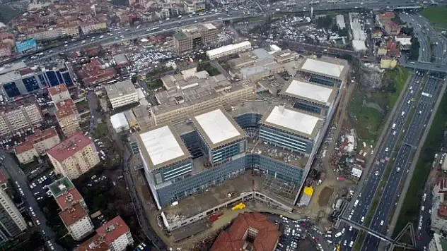 Yenilenen Okmeydanı Eğitim ve Araştırma Hastanesi havadan görüntülendi