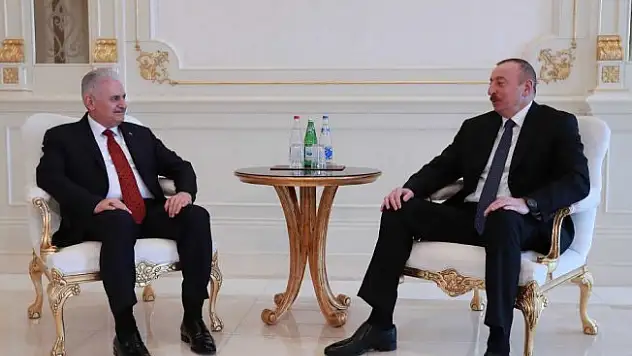 Yıldırım Azerbaycan Cumhurbaşkanı Aliyev'le görüştü