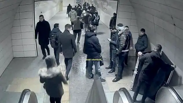 Yürüyen merdiven kazasından yeni görüntüler