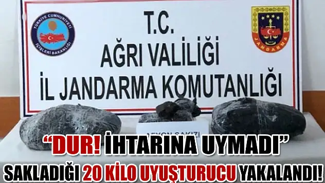 Ağrı Doğubayazıt'ta 20 Kilo Afyon Sakızı Ele Geçirildi!