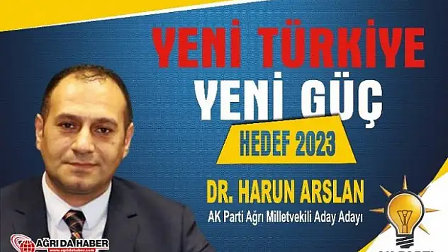 Dr. Harun ARSLAN Ak Parti Ağrı Milletvekili Aday Adayı oldu