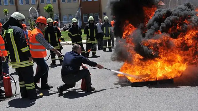 Kastamonu'da Hastanede Tatbikat