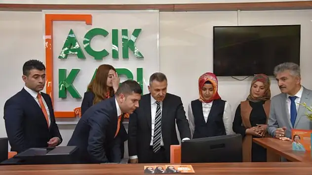 Açık Kapı Projesi Vali Elban'ın Katılımıyla Hayata Geçti