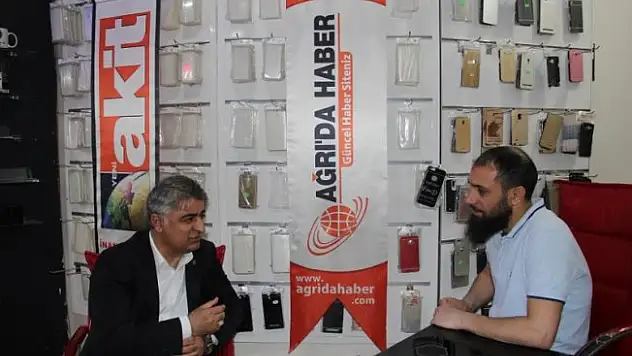 Ak Parti Ağrı Milletvekili Aday Adayı E.Muhsin Bulut´tan Ağrı'da Haber'e ziyaret