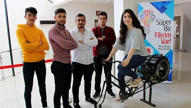 Bu bisiklet çamaşır yıkıyor