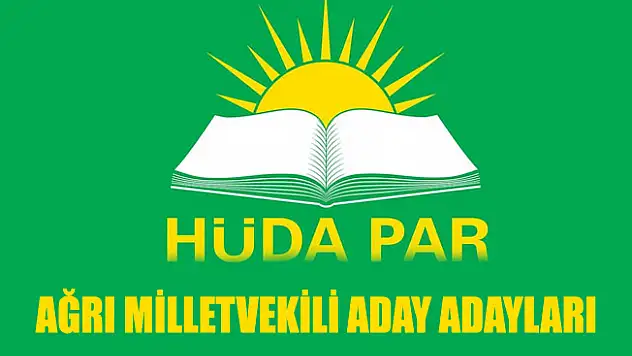 HÜDA PAR Ağrı Milletvekili Aday Adayı Tam Listesi 2018