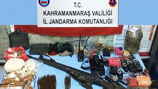 Kahramanmaraş'ta silah ve mühimmat ele geçirildi