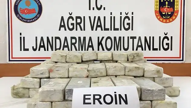 Ağrı'da 37 Kilo Eroin Ele Geçirildi!