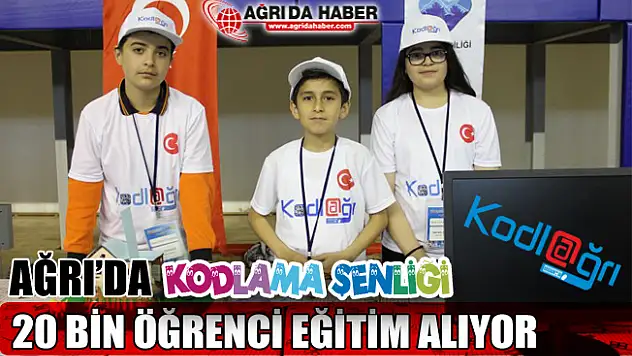 Ağrı'da 120 Okul Kodlama Şenliğinde hünerlerini sergiledi