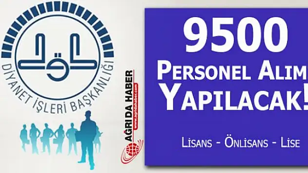 Diyanet işleri Başkanlığı 2018 Yılında 9500 Sözleşmeli personel alacak