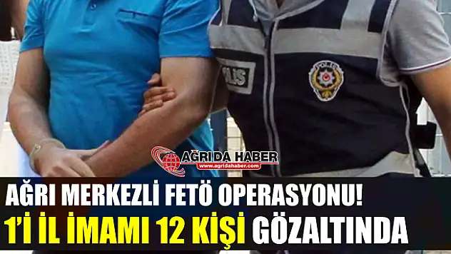 Ağrı Merkezli FETÖ Operasyonu! 12 Kişi Gözaltına Alındı