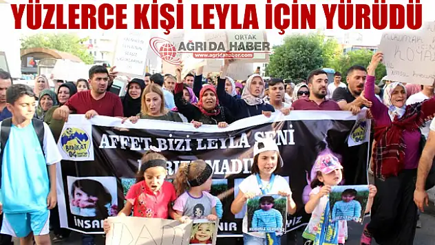 Yüzler Ağrı'da Leyla ve Eylül İçin Yürüdü