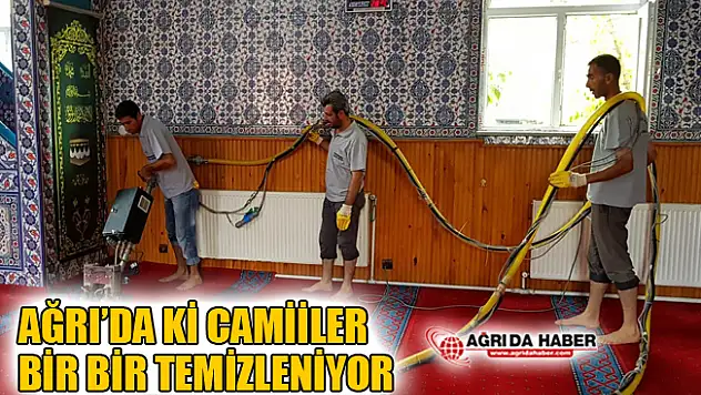 Ağrı Belediyesi Tarafından İbadethaneler Temizleniyor