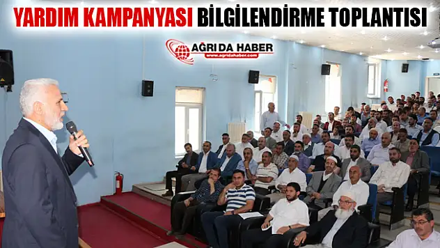Ağrı İl Müftülüğünce Yardım Kampanyası Bilgilendirme Toplantısı Yapıldı