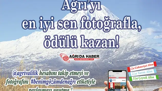 Ağrı Valiliğinden Ödüllü Fotoğraf Yarışması